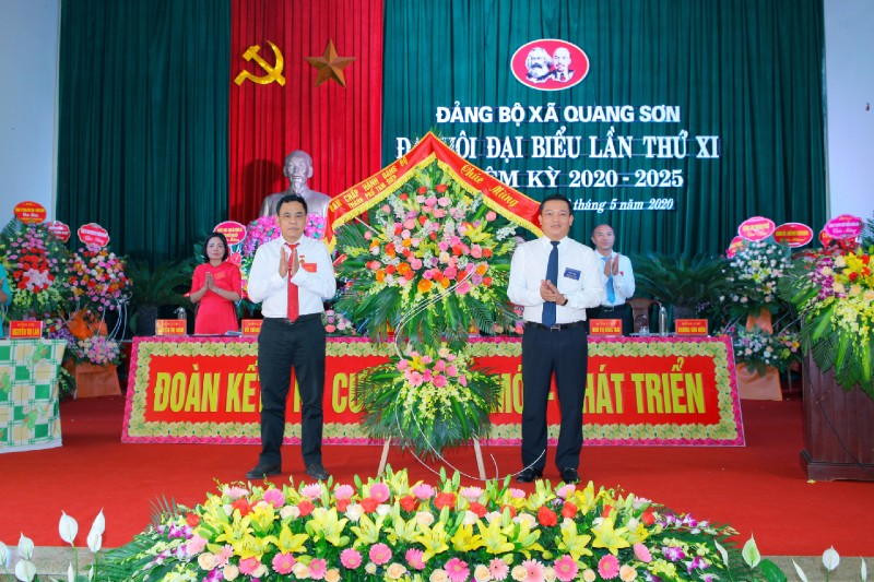 Đại hội Đảng bộ xã Quang Sơn lần thứ XI nhiệm kỳ 2020 - 2025
