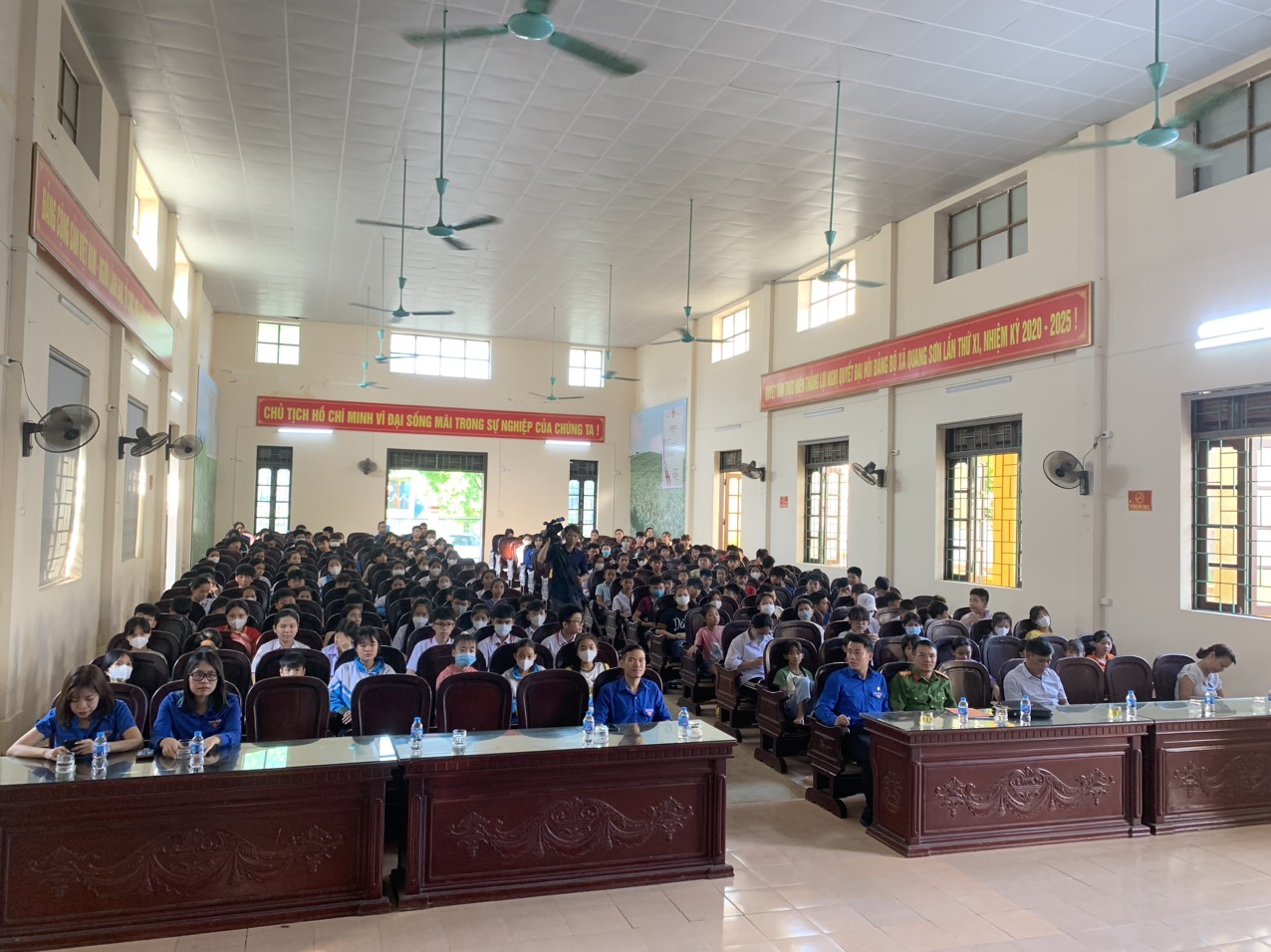 UBND xã Quang Sơn tổ chức Hội nghị tuyên truyền phòng chống đuối nước và sử dụng mạng xã hội an toàn cho thanh thiếu niên năm 2023